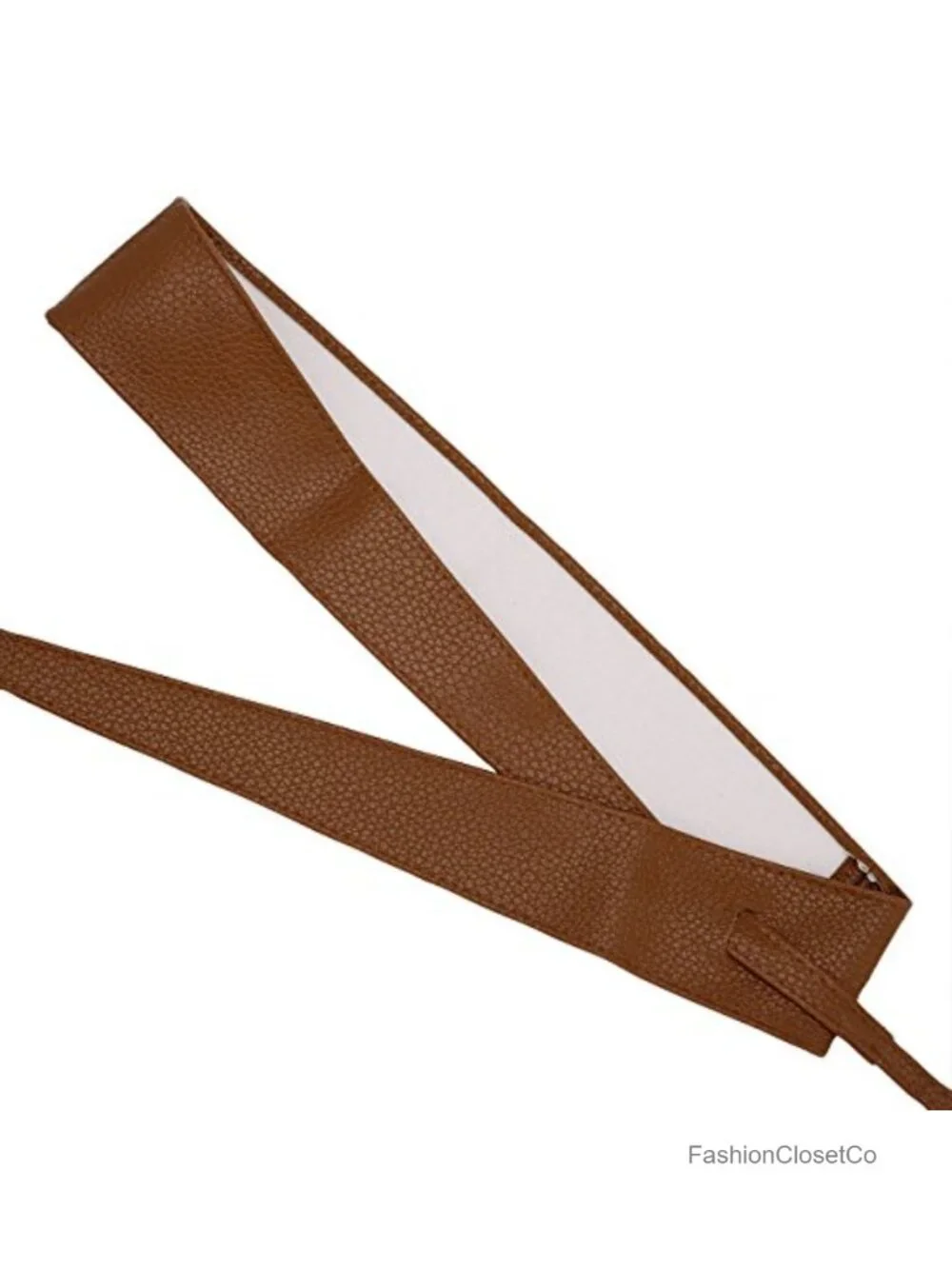 Women PU Leather Obi Belt Self Tie Wrap Cinch Waistband Bowknot Wrap Belt for
